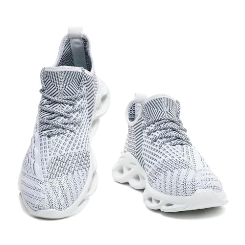 Image of Jakcuz Plus Size Men's Lightweight Walking Shoes Mesh Fish Scale Pattern Fashion Sneakers
