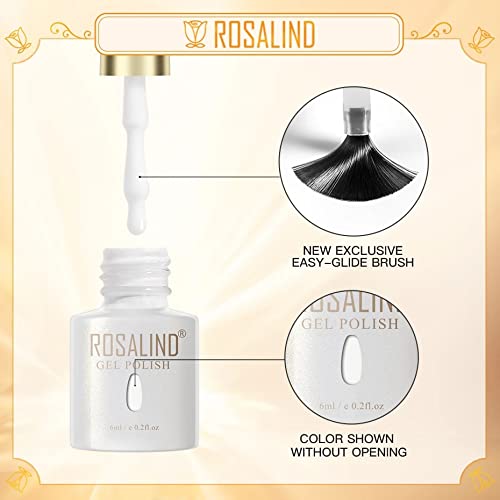 Image of ROSALIND UV Gel Polish Soak Off 6ML Nailpolish Pure Color Nail Gel Bright For Nail Polish Art Design Need LED /UV Lamp to Cure (PX034)