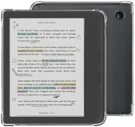 Zcooooool Kobo Libra Case - 7 inch Reinforced Corners Cover, Transparent