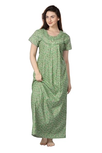 Soulemo Women Cotton Floor Length Nighty 1633