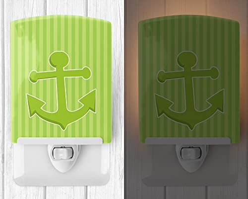 Lámpara de noche cerámica Nautical Anchor 6x4x3 multicolor miniatura 2
