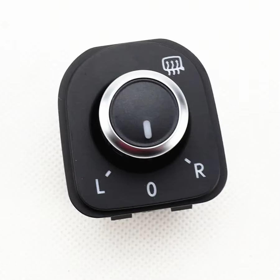 Bouton de commande de rétroviseur chromé de haute qualité pour Passat