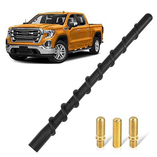 KSaAuto 7" Spiral Short Car Truck Antenna for GM Chevy Silverado 1500 2500 3500 HD Traverse Equinox GMC Sierra 1500 2500 3500 Denali Heavy Duty Acadia Terrain Car Accessories (M7 Thread with 3 Screws) KSaAuto 7" Spiral Short Car Truck Antenna for GM Chevy Silverado 1500 2500 3500 HD Traverse Equinox GMC Sierra 1500 2500 3500 Denali Heavy Duty Acadia Terrain Car Accessories (M7 Thread with 3 Screws)