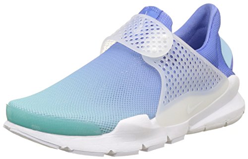 Nike Femme WMNS Sock Dart Br Les Formateurs, Blanc Cassé (Still Blue/White/Polarized Blue), 36.5 EU