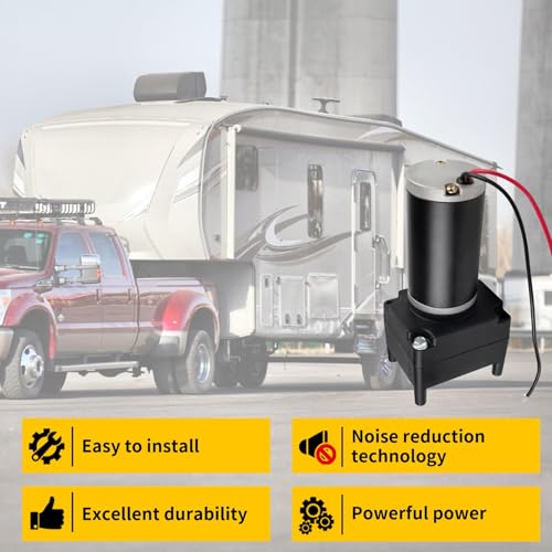 Image of RV Fifth Wheel Landing Gear Motor Compatible with Lippert Venture Stromberg Atwood 5500 lbs Replace 142178 LG-142178 LC-142178 M-9000-PK 5th Wheel Landing Gear Motor