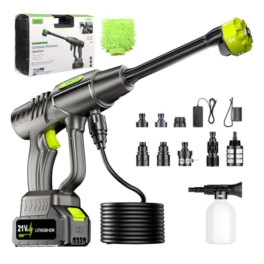 YKYI Cordless Pressure Washer with Versatile Nozzle