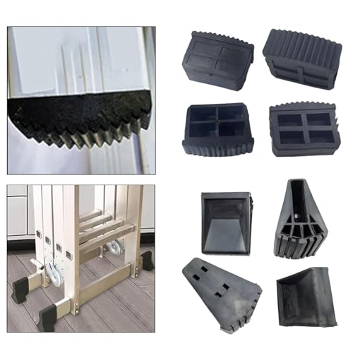 Image of SECRET DESIRE 4 Pieces Ladder Feet Covers Replace Convenient Rubber Steep Ladder Foot Pads 6cmx2.2cm|Tools|Ladders