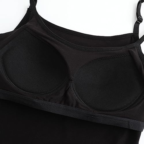 Womens Modal Built-in Bra Padded Camisole Yoga Tanks Tops3