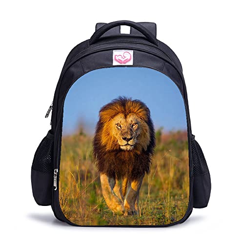 Cxtijkerw Mochila unisex Lion Mochilas escolares para niñas Niños Mochila clásica Mochilas para la escuela Mochila escolar ligera 17 pulgadas Cover