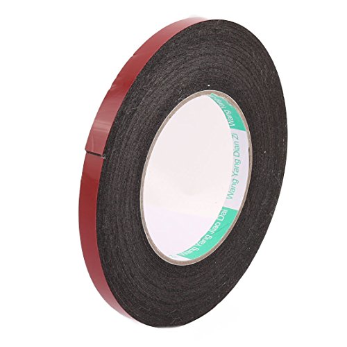 Image of Uxcell a16070100ux0637 10 mm x 2 mm Double Sided Sponge Adhesive Sticker Shockproof Tape 5 m, 0.39 inch Width, 196.85 inch Length (Pack of 5)