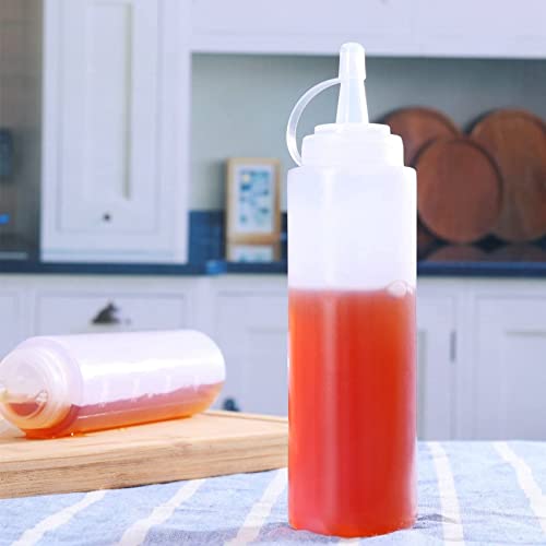 Envases exprimibles de 8 oz para salsa de tomate y aderezos con tapa de rosca 6
