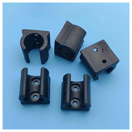 5pcs Wall-Mounted Water Pipe Bracket Set, Garden & Car Wash Spray Gun Holder Storage Clips (Black)