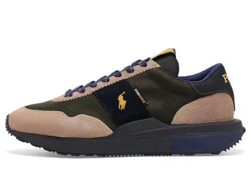 Image of POLO RALPH LAUREN Men's Train 89 Suede-Paneled Sneakers