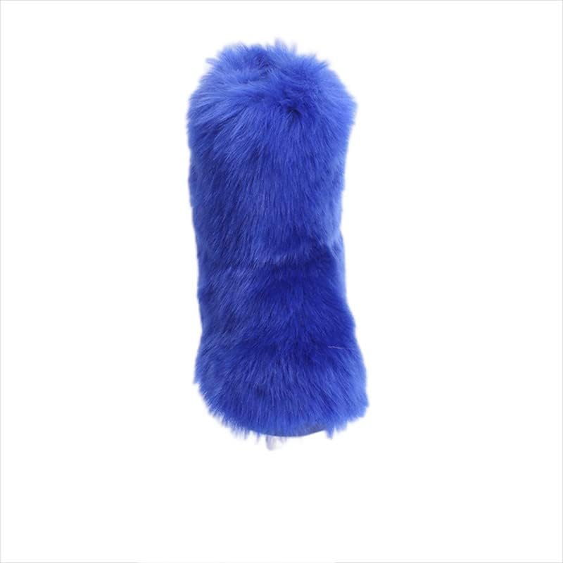 ChicWind Women's Faux Fur Boots Warm Winter Outdoor Flat Shoes Halloween Party Costume