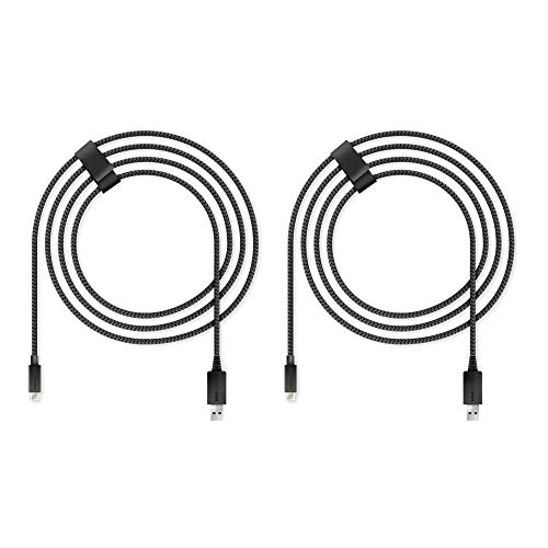 Lioncast Xbox / PS5 oplaadkabel 4m 2x snellaadkabel voor Xbox Series S (XSS) / Xbox Series X (XSX) & Sony PlayStation 5 | PS 5 controllerkabel voor Controller Dualsense | met nylon mantel (knikbescherming)