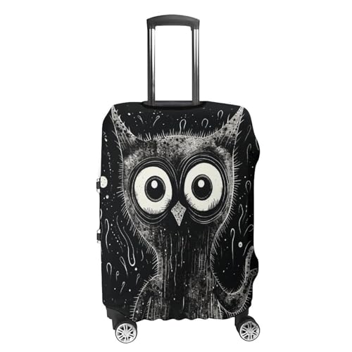 Travel Luggage Cover Elastic Suitcase Protector Anti-Scratch Washable Black And White Animal Luggage Sleeve Tsa Approved Carry on Covers Baggage Cover Fits 18-32 Inch Luggages4