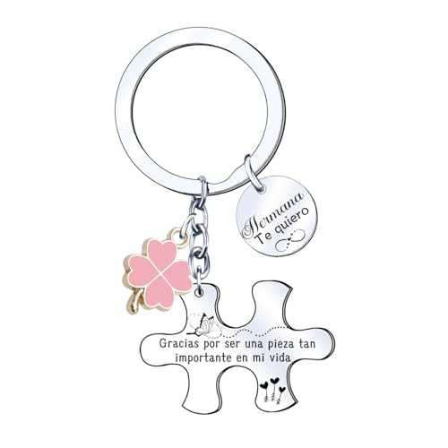 YUANSI Regalos Hermana Originales para Hermana Llavero Regalo Hermana Cumpleaños Llavero,Regalo Hermana navidad Regalo de graduación (1)