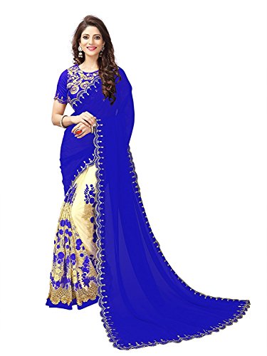 Designer party wear saree in amazon Clearance