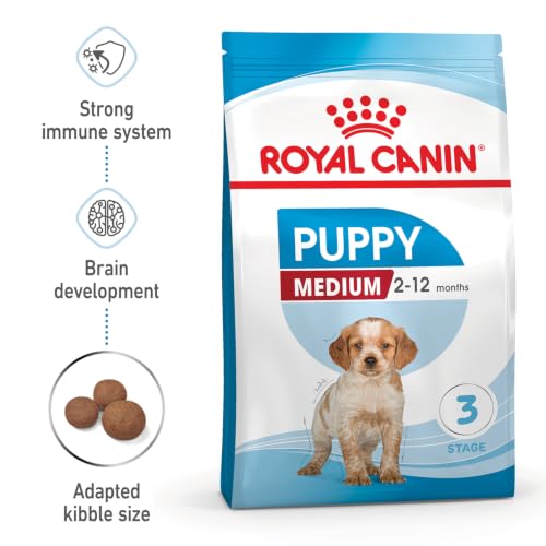 Image of Royal Canin Medium Puppy Food, 1 Kg, Dry Food, Supports Digestive Health & Immune System, Provides Short Growth & High Energy Content