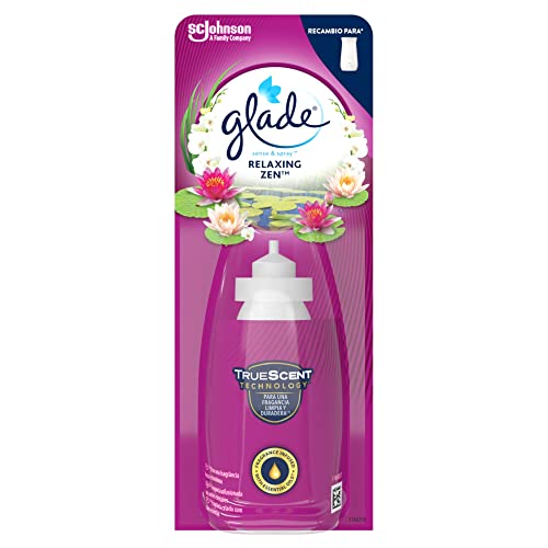 Glade® - Recambio para Ambientador Automático Sense & Spray con Sensor de Movimiento, Fragancia Relax Zen, Unidad, 18ml