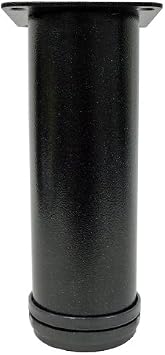 7-7/8" Tall, Adjustable Furniture Leg - Single - Black Textured