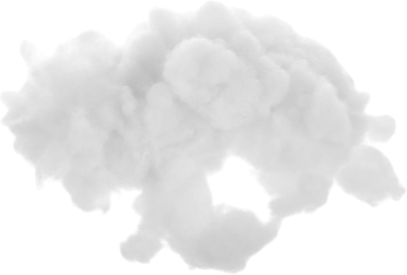 Crafts White Fiberfill Polyester Fiber Fill DIY Toys Stuffing for Couch Cushion Stuffed Animal Crafts Pillows Bedroom Chair, 500g