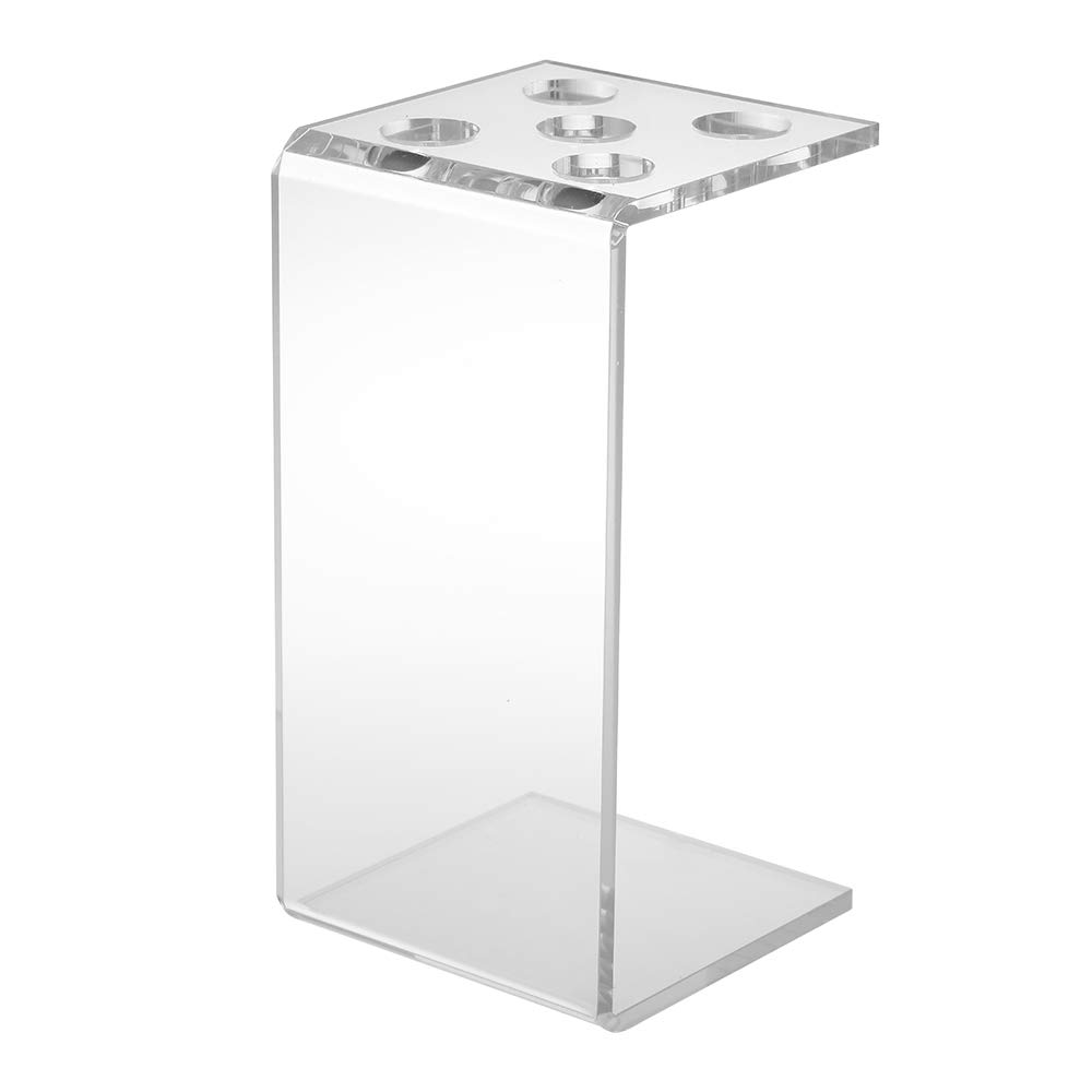 HUIOP Professional Hair Scissor Comb Holder Salon Scissor Shear Rack Hairdressing Combs Organizer Acrylic Transparent