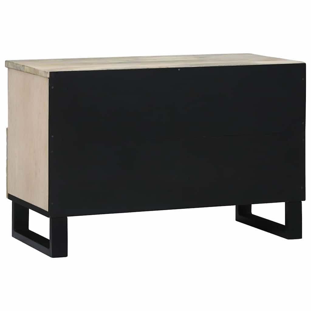 TV-Einheit mit Schubladen, Weiß, 70x33x46 cm, Holzwerkstoff, modern, für Wohnzimmer, Schlafzimmer, Media Center, platzsparend