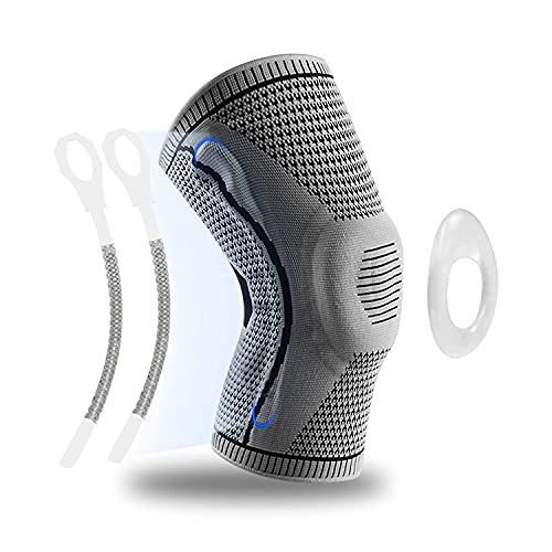 Knee braces for knee pain,Medical Grade knee brace with Patella Gel Pad & Side Stabilizers,Knee Compression Sleeves Support for Men Women,Knee Pads for Running,ACL,Injury Recovery,Joint Pain Relief