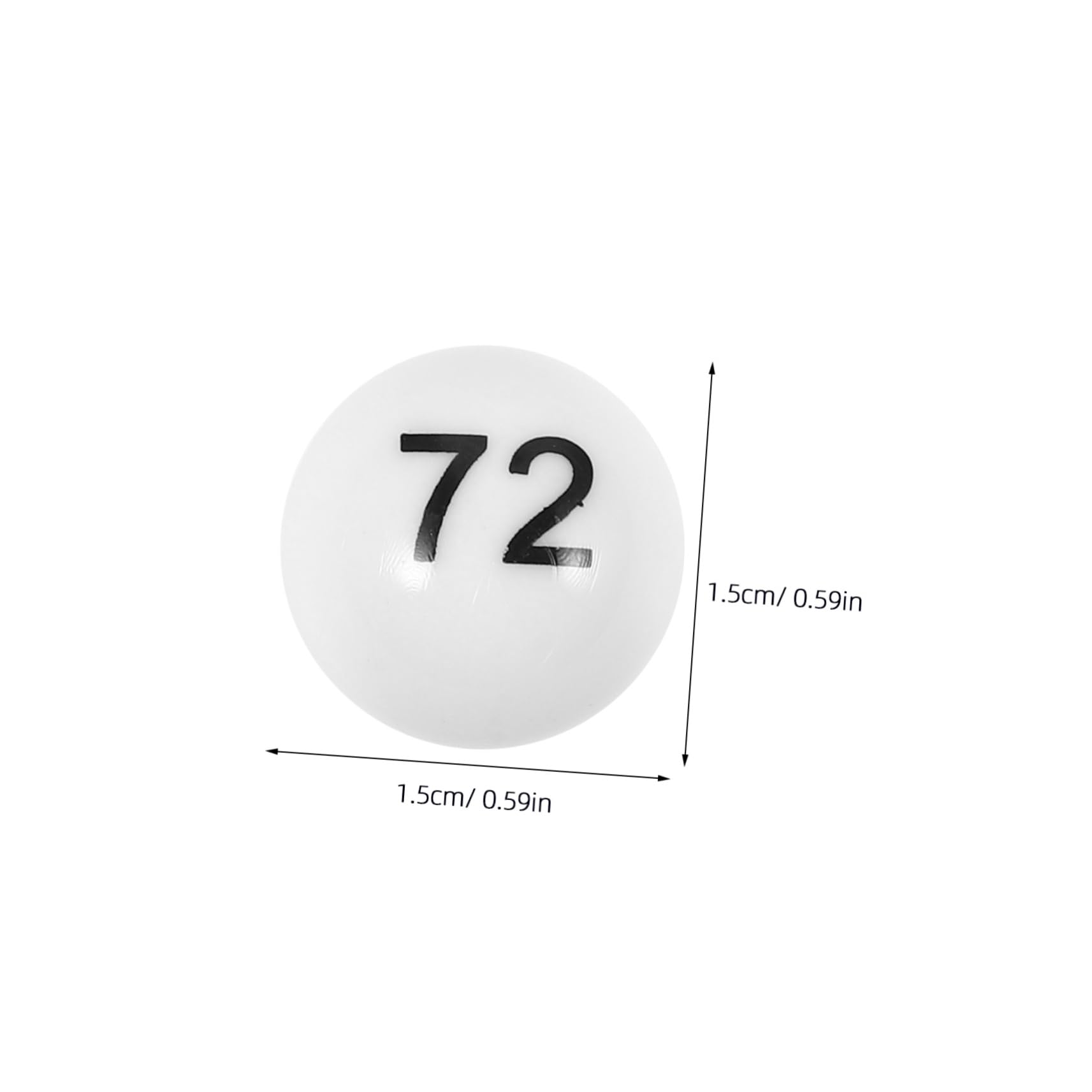 Hohopeti Raffle Number Balls 75pcs Plastic Balls Perfect for Parties Games Events