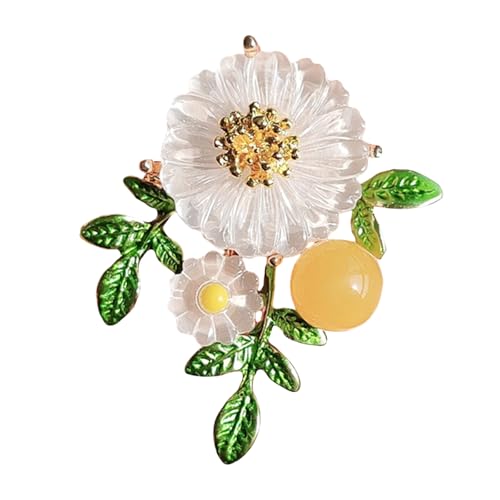 Broche fleur pour veste et sac à dos accessoire floral tendance pour femme