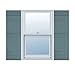 Ekena Millwork Lifetime Vinyl LJ4S14X05900WB Standard Four Board Joined, Board-n-Batten Vinyl Shutters, w/Installation Shutter-Lok