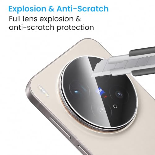 Image of FIRST MART Camera Lens Protector for Vivo X300 Pro | 9H Tempered Glass, HD Clear, Scratch Resistant, Anti-Fingerprint, Case-Friendly | Crystal Clear, Pack of 1
