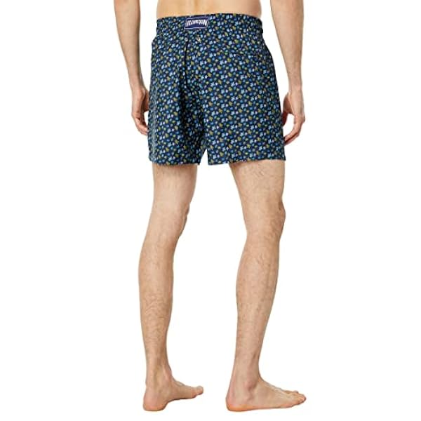 Vilebrequin Bañador Ultraligero Y Plegable con Estampado Micro Ronde Des Tortues Rainbow para Hombre, Azul Marino