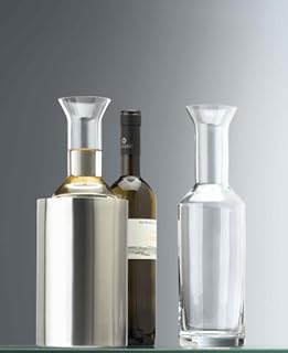 AdHoc karafka do białego wina lub wody GAVI, 1 l, wysokość 31 cm, średn. 9 cm, nadaje się do chłodnicy ze stali szlachetnej EVERCOOL