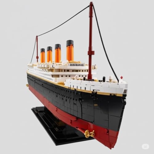 Image of SKY LINE OCEAN Ship Building Blocks Set with Miniature Characters for Kids on Birthday, Children's Day, Special Occasions for Boys & Girls 481+ Pcs with (2 Years Structural Warranty)