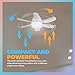 WeeCosy Ceiling Fan with Bluetooth Speaker & RGB Color Changing Lights - 3-in-1 Smart Fan, Remote Control, High Airflow, Premium Sound for Living Room, Bedroom, Patio