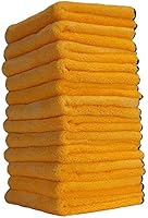 Chemical Guys MIC_506_12 Professional Grade Premium Microfiber Towels, Gold (16 Inch x 16 Inch) (Pack of 12)