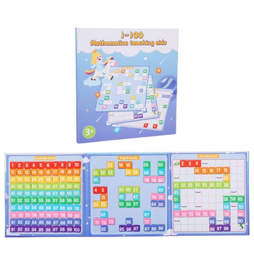 Livre de puzzle pour cent pliable et magnétique pour le préscolaire