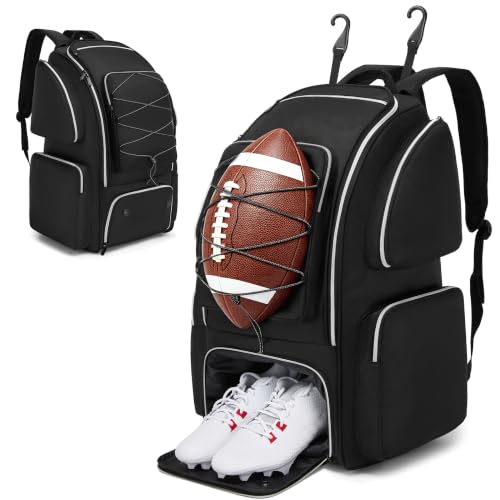 Football Backpack with Shoe Compartment