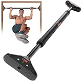 Sportneer 懸垂バー 懸垂マシン ぶら下がり健康器 簡単設置 筋トレ 背筋 トレーニング 懸垂器具 チンニングスタンド 懸垂機 懸垂台 Pull Up Bar 滑り止め 胸筋 腹筋 二頭筋 穴あけ不要 ネジ不要 自宅用 ホームジム 男性 プレゼント (ブラック)