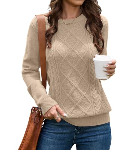 VIISHOW Cable Knit Sweaters for Women Long Sleeve...