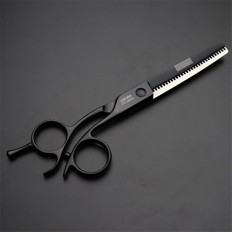 6" Black Hair Cutting Scissors Kits Clipper Japanese Hairdressing Scissors (2 pcs), 6 Inches, 2 Pieces-e - Image 4