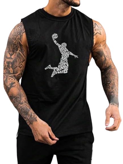 Image of FN3 Cotton Blend Printed and Solid Vest for Men || Men's Printed Tank Top Regular fit