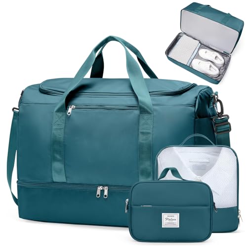 Extra Large Travel Duffel Bag, Carry-On Weekender Bags for Women Travel by SYCNB - Used condition - Image 8
