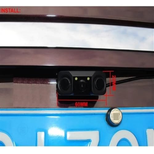 Radar de recul voiture 3 en 1 avec caméra de guidage et 2 capteurs de stationnement