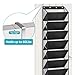AOODA 10 Tier Clear Over the Door Shoe Organizer Storage, Deep Pockets Large Hanging Shoe Rack for Closet Door, Fit 20 Pairs Shoe Holder Hanger for Sneakers, Boots (Black)