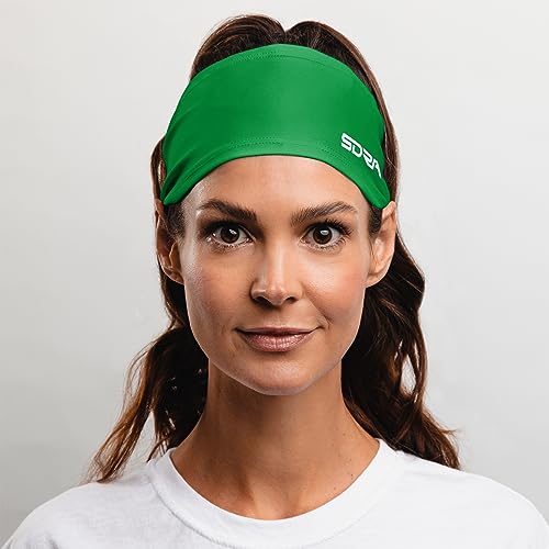 Image of Suddora Workout Headband - Lightweight, Stylish & Comfortable Spandex Headband for Running, Workout, Football, Cosplay & Costumes, Green
