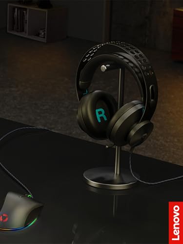 Lenovo Legion H300 Stereo Gaming Headset, Noise-Cancelling Mic, Memory Foam & PU Leather Earcups, Stainless Steel Headband, PC, PS4, Xbox One, Nintendo Switch, Mac, GXD0T69863, Black - image 8