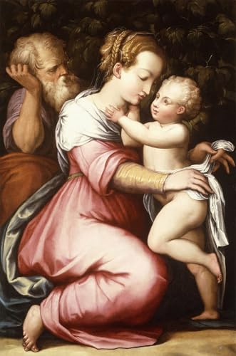 La Sacra Famiglia Giorgio Vasari lienzo cubre paredes vacías oficina